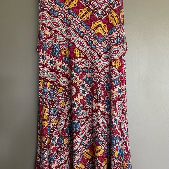Anthropologie Maeve Lilt Swing Dress Size Small Sleeveless Red Stretch Jersey - Picture 5 of 16